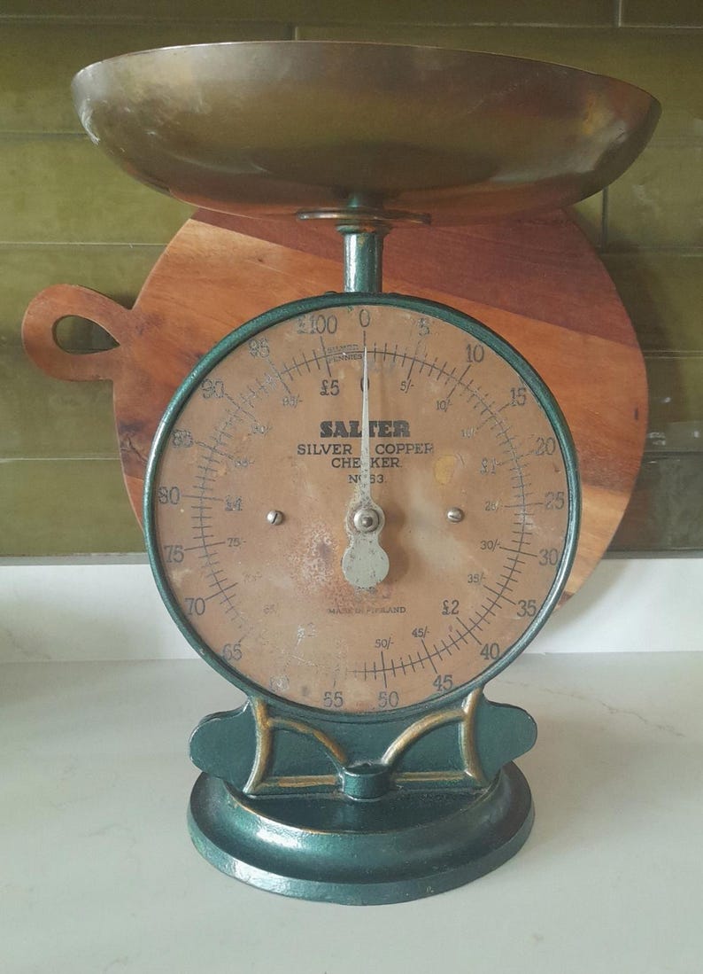 Vintage Salter Silver and Copper Checker No 53 Scales - Etsy