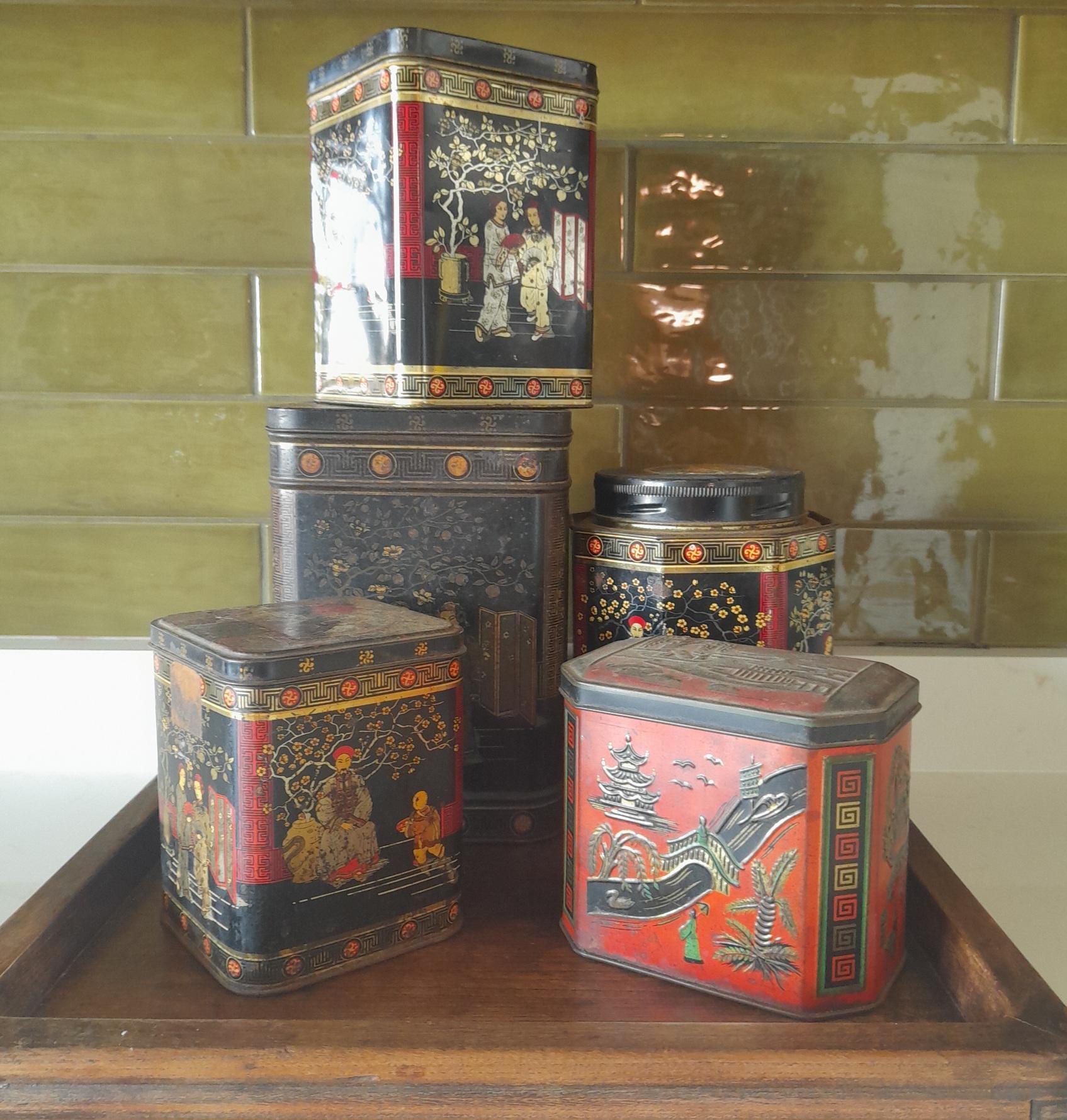 Vintage twinings tea caddy - Etsy 日本