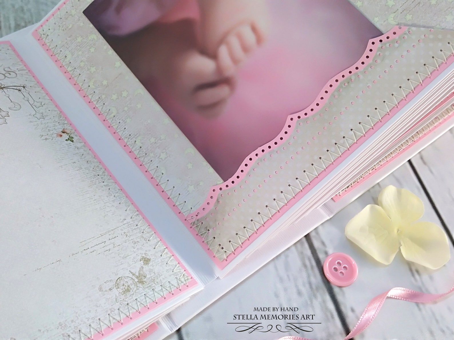 Baby First Year Album Premade Baby Scrapbook Album New Etsy