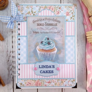 Custom Recipe Book: Cake Lover&#39;s Personalized Dessert Journal