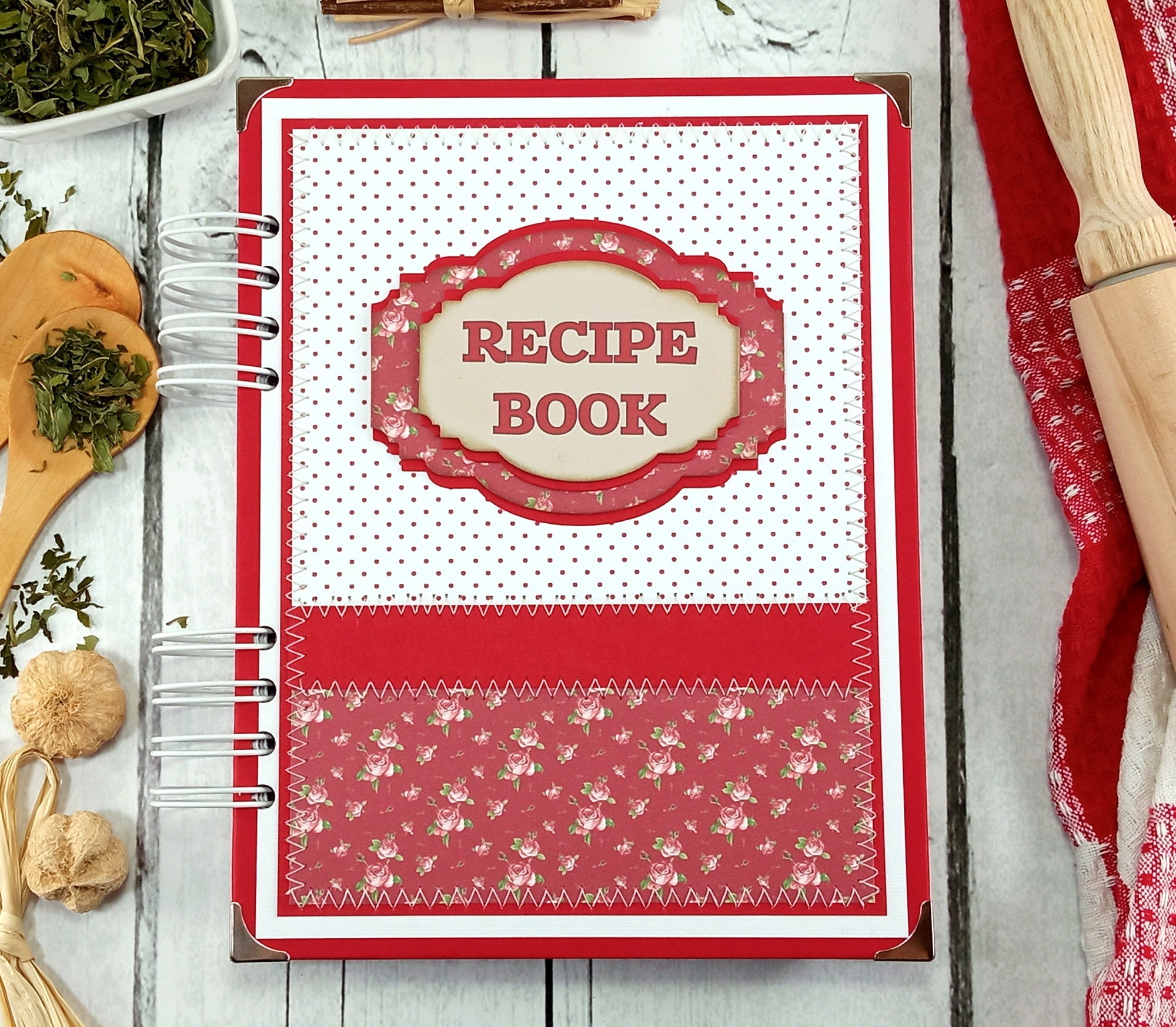 Blank Recipe Book Cover