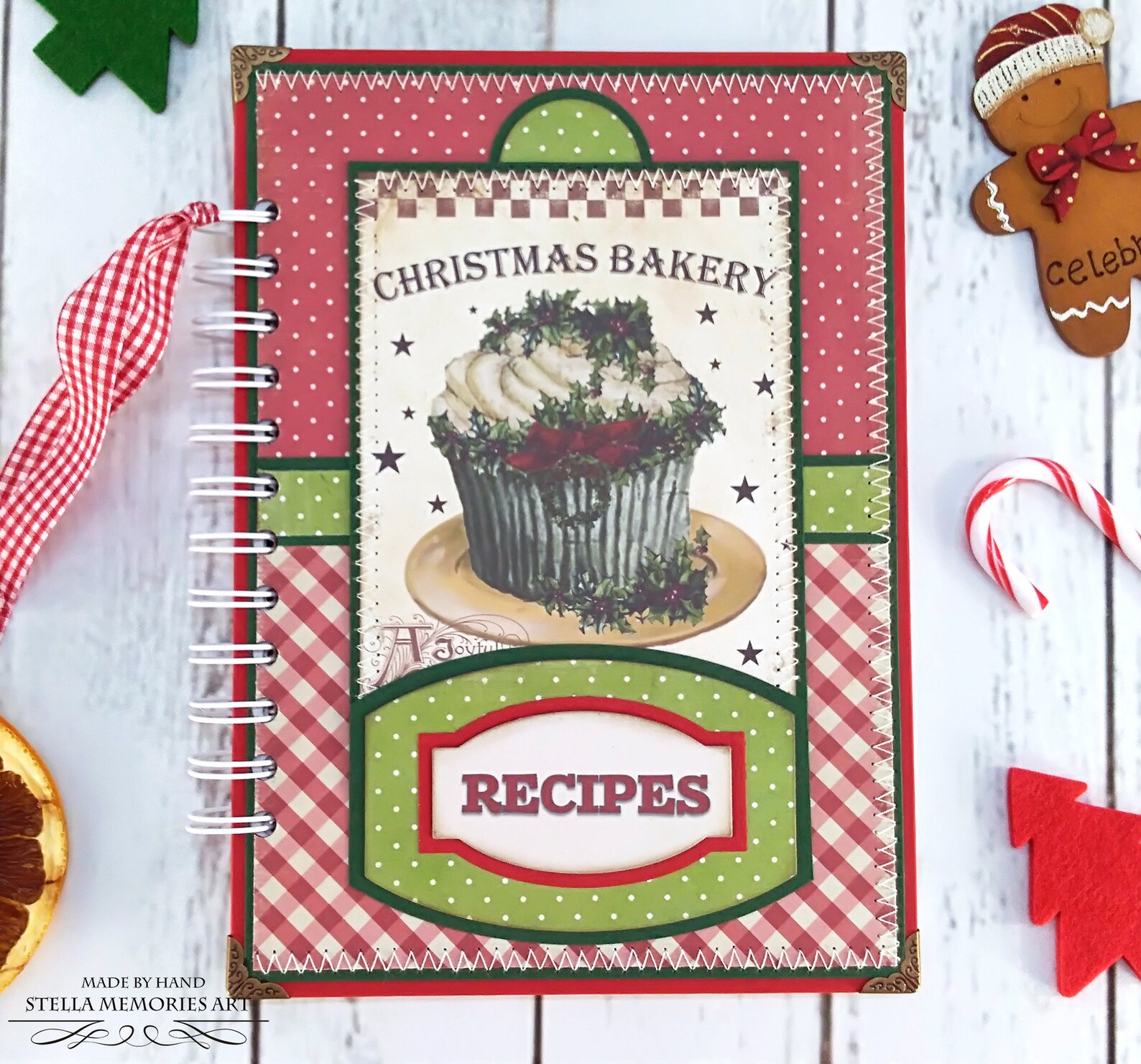 Family Hardcover Christmas Recipe Book Christmas Cookies Etsy