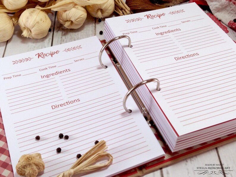 Farmhouse Recipe Book Custom Daughter Gift Family Cookbook Etsy