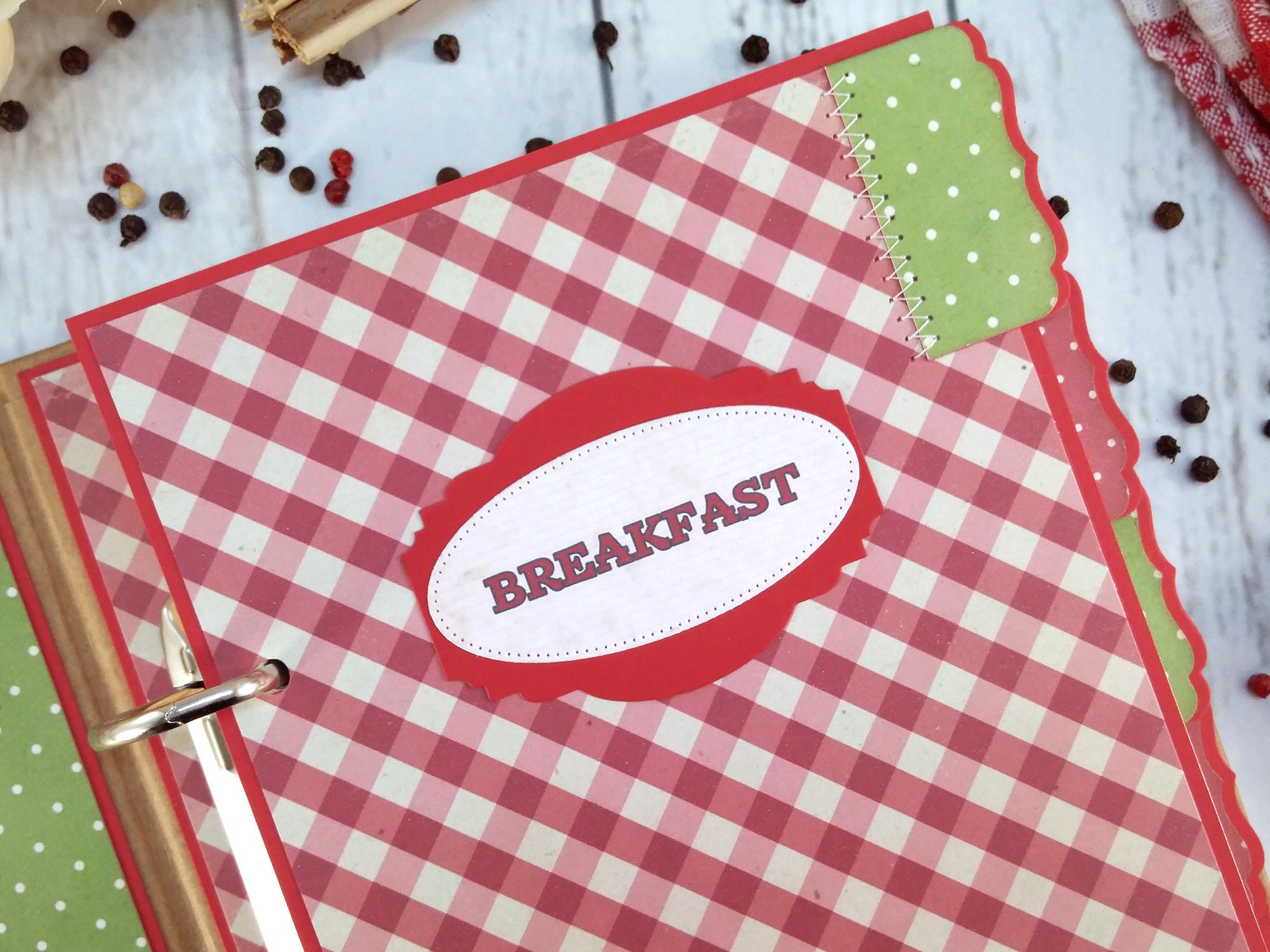 Custom Recipe Book with Dividers Family Recipe Book Binder Etsy