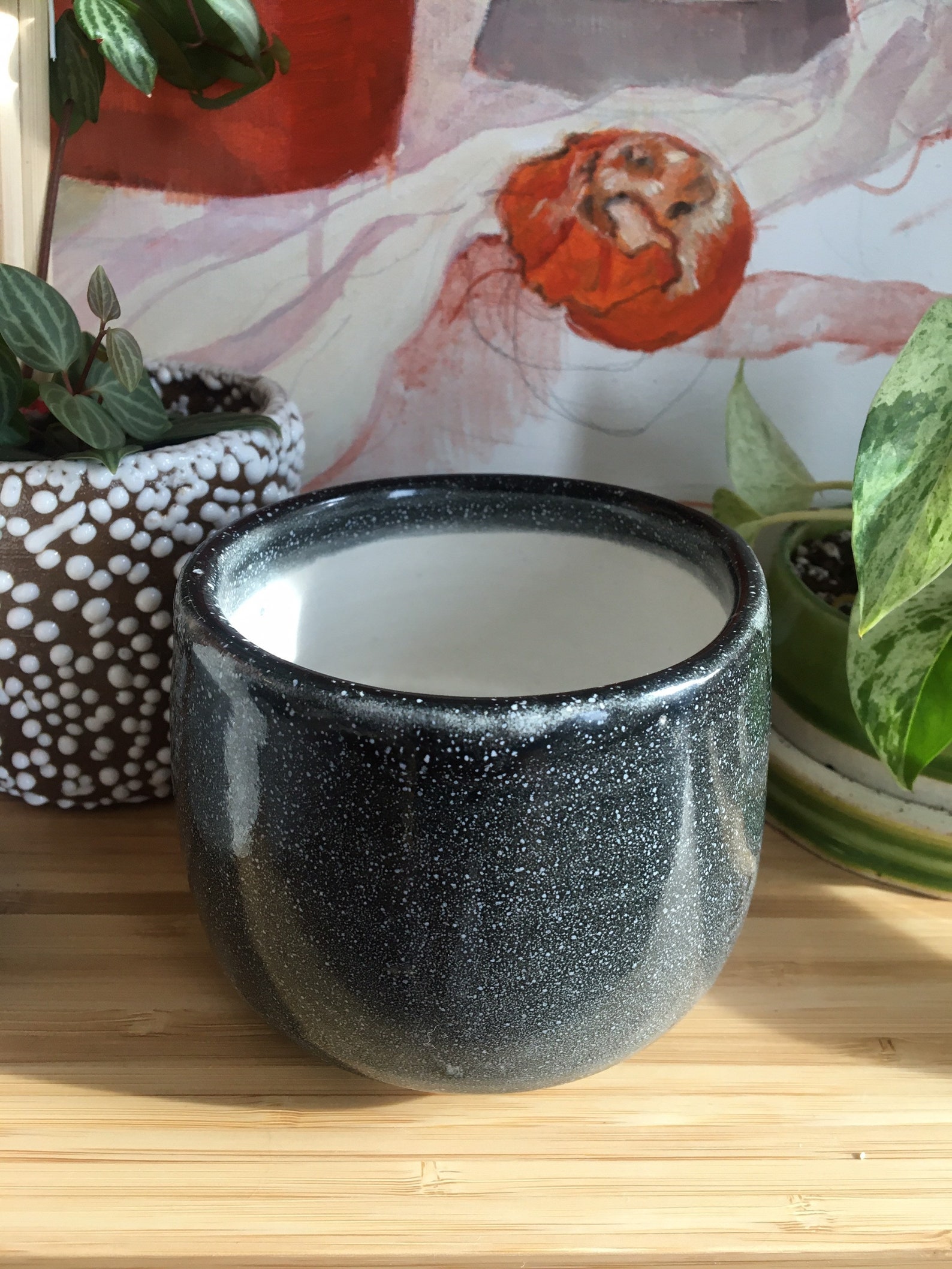 Black and white planter | Etsy