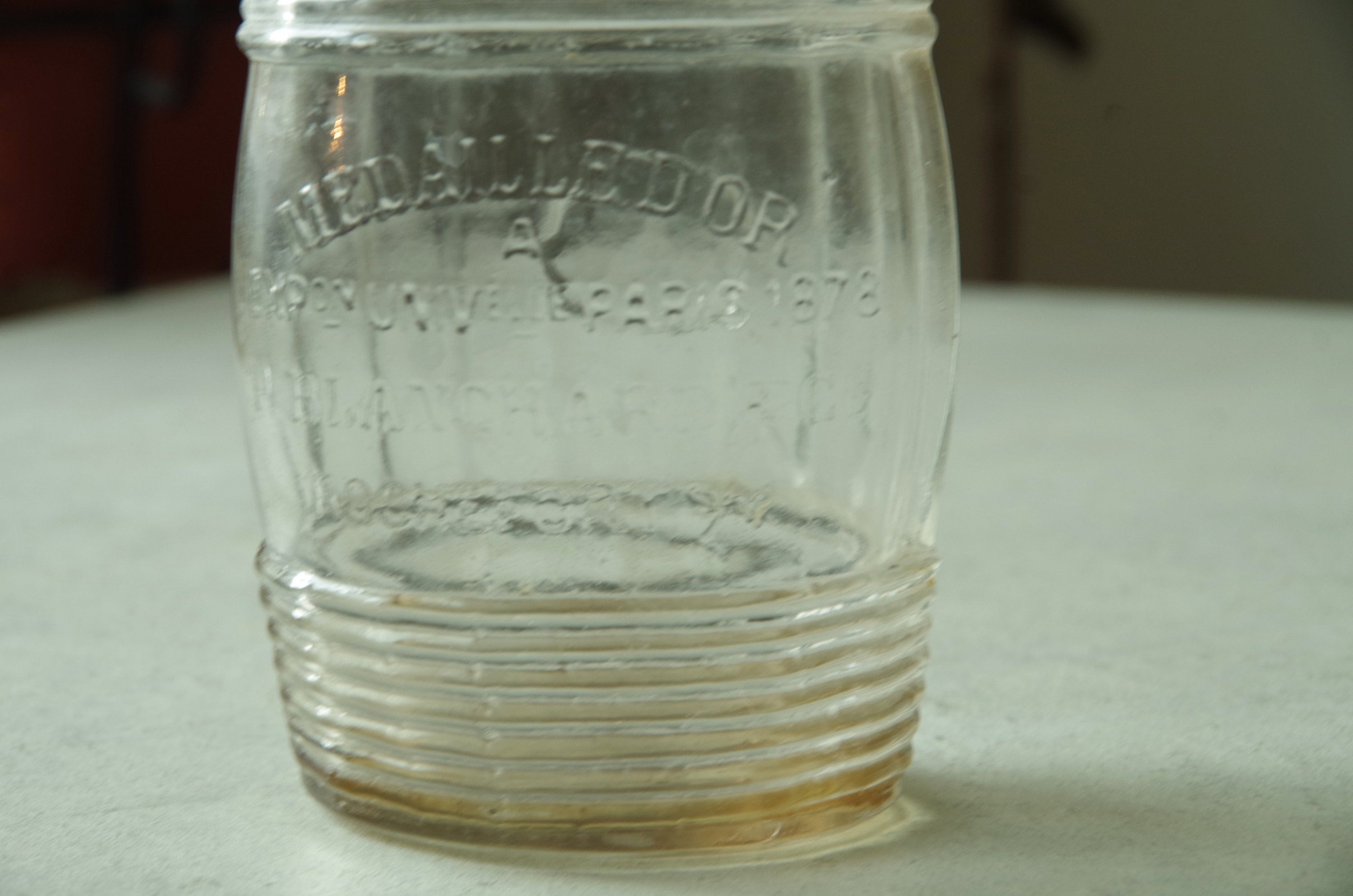 Exposition Universelle Paris Bouteille 1878. Antique Français'antiquité