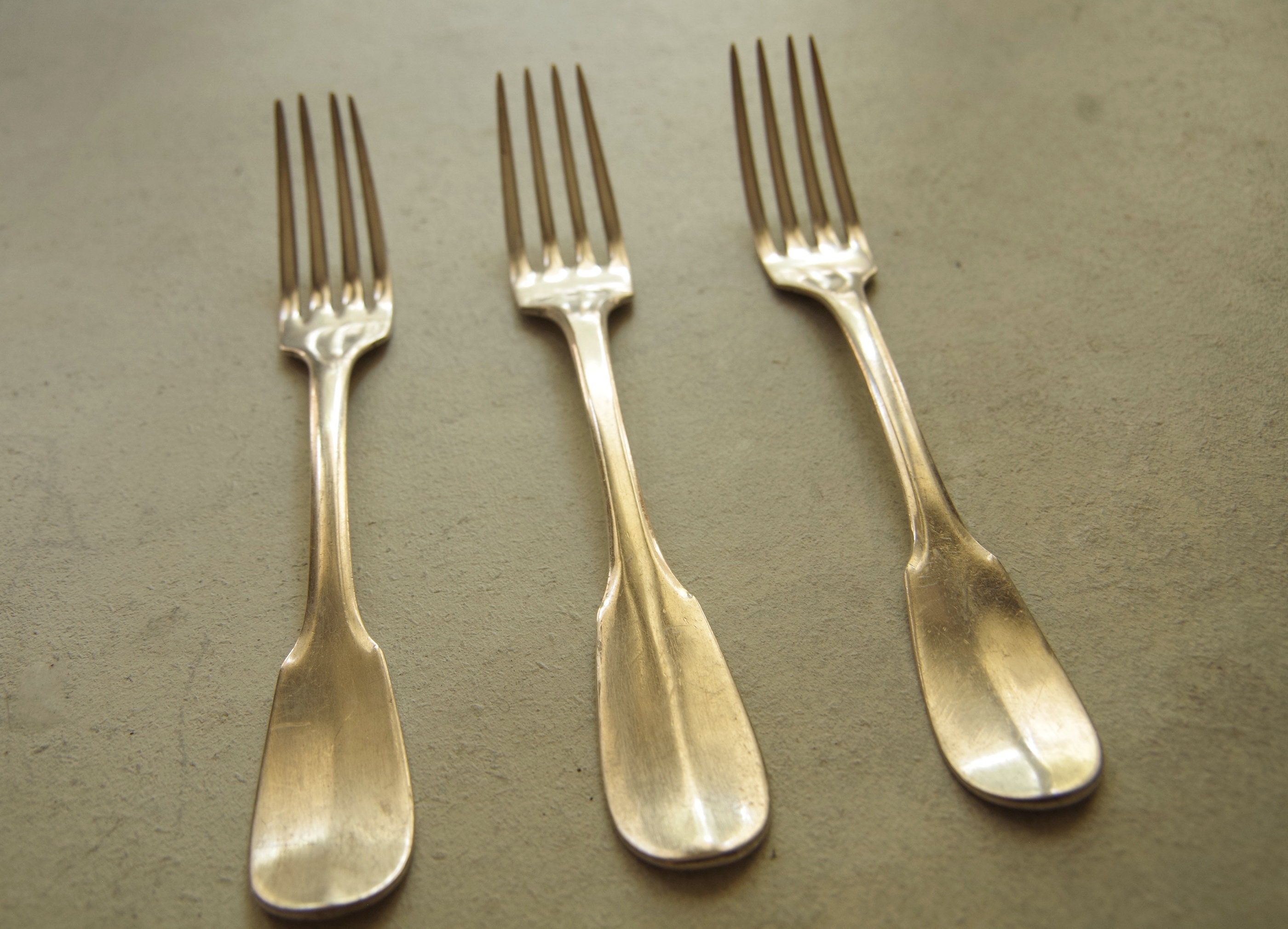Antique Silver Plaqué Fork Set