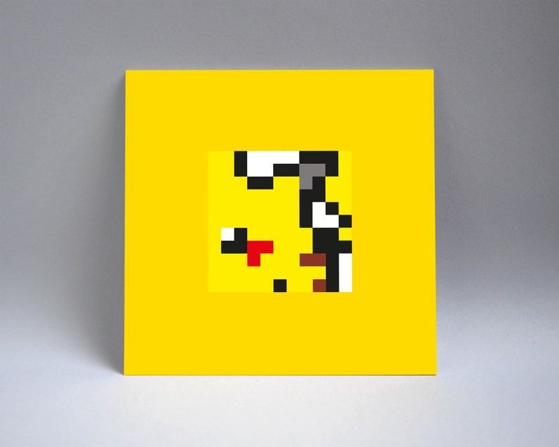 Pikachu Pokemon Pixel Art Poster image 4