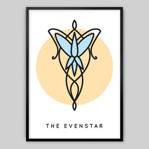 3 Lord of the Rings Posters Set 3 Phial of Galadriel, Leaves of Lorien, The Evenstar image 6