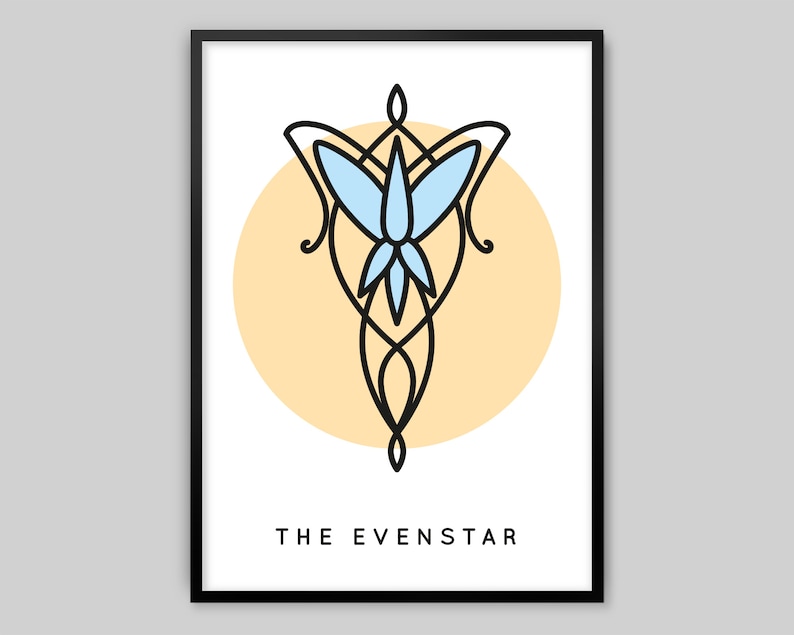 3 Lord of the Rings Posters Set 3 Phial of Galadriel, Leaves of Lorien, The Evenstar image 6