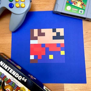 Super Mario Retro Pixel Poster