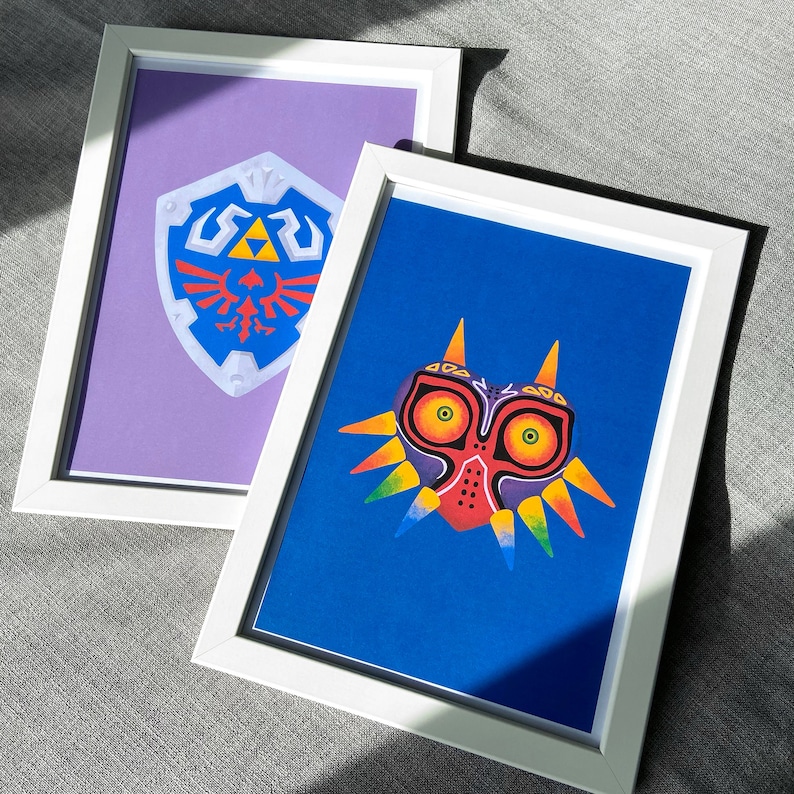 Majoras Mask Poster, Legend of Zelda Print, Nintendo image 4