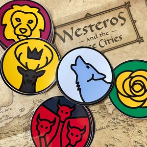 Game of Thrones House Sigils Stickers, Houses of Westeros, Game of Thrones Gift, Vinyl Stickers image 7