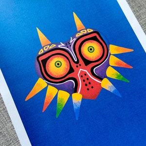 Majoras Mask Poster, Legend of Zelda Print, Nintendo image 3