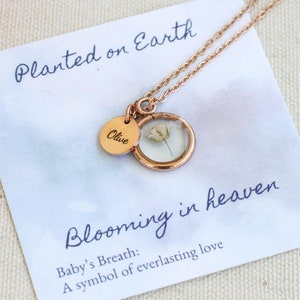 Baby name miscarriage necklace, miscarriage gift for moms, miscarriage necklace, miscarriage keepsake, angel baby, missed miscarriage