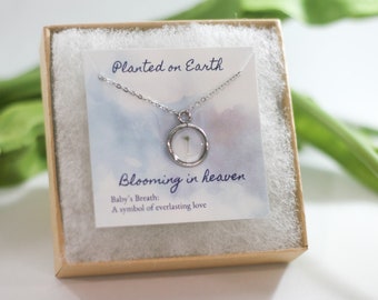 Collar de aborto espontáneo, collar para mamás ángeles, regalo para mamá en duelo, regalo de aborto espontáneo, regalo por pérdida de bebé, idea de regalo de aborto espontáneo, abortos espontáneos