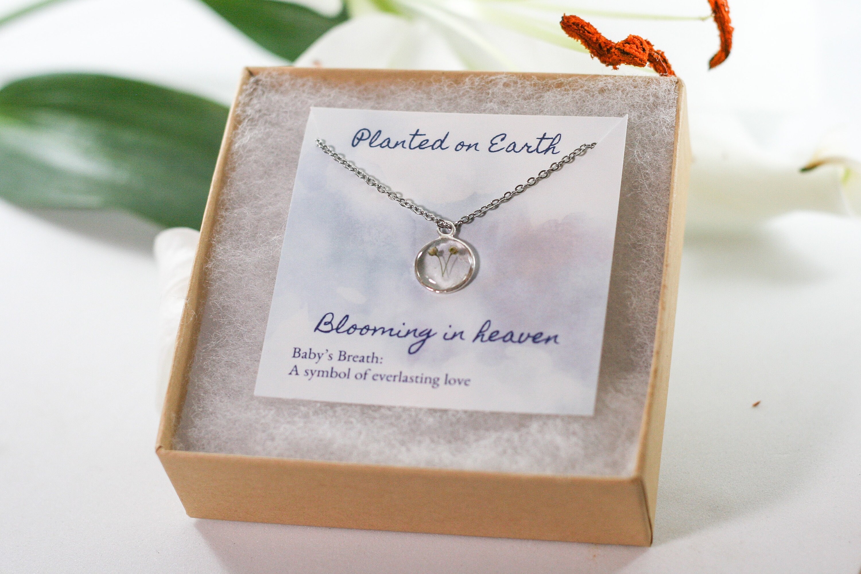 Sterling Silver miscarriage gift, sympathy gift, miscarriage jewelry