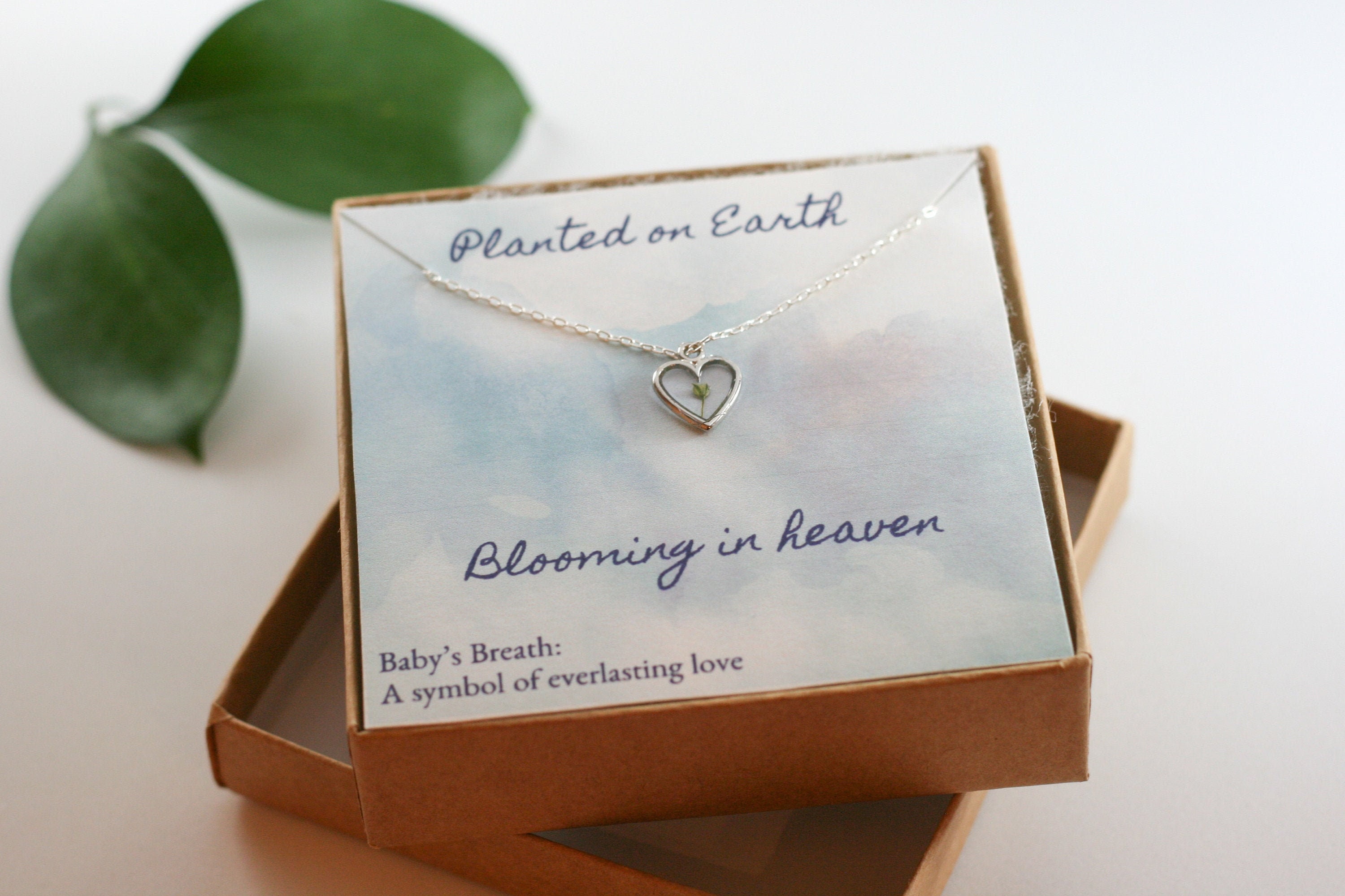 Miscarriage gift, stillborn gift, miscarriage necklace, heart necklace