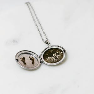 Locket with custom engraved sonogram and name, sonogram engraving, ultrasound engraving, sonogram photo, miscarriage keepsake, non-tarnish