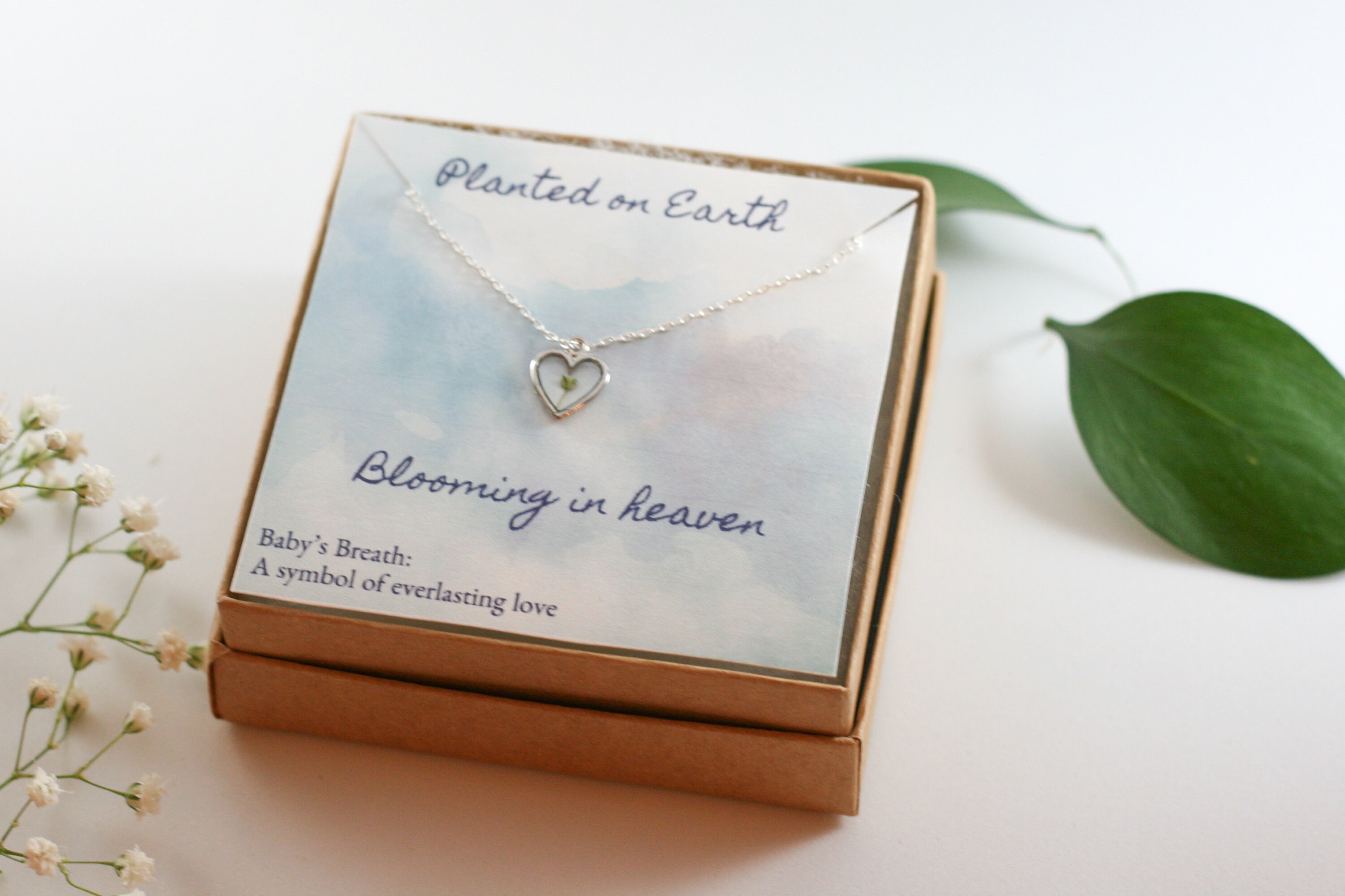 Miscarriage gift, grieving mom gift, miscarriage necklace, heart necklace