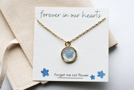 Forget Me Not Necklace Miscarriage Gift Forget Me Not Gift Miscarriage Gift Miscarriage Pregnancy Loss Gift Etsy