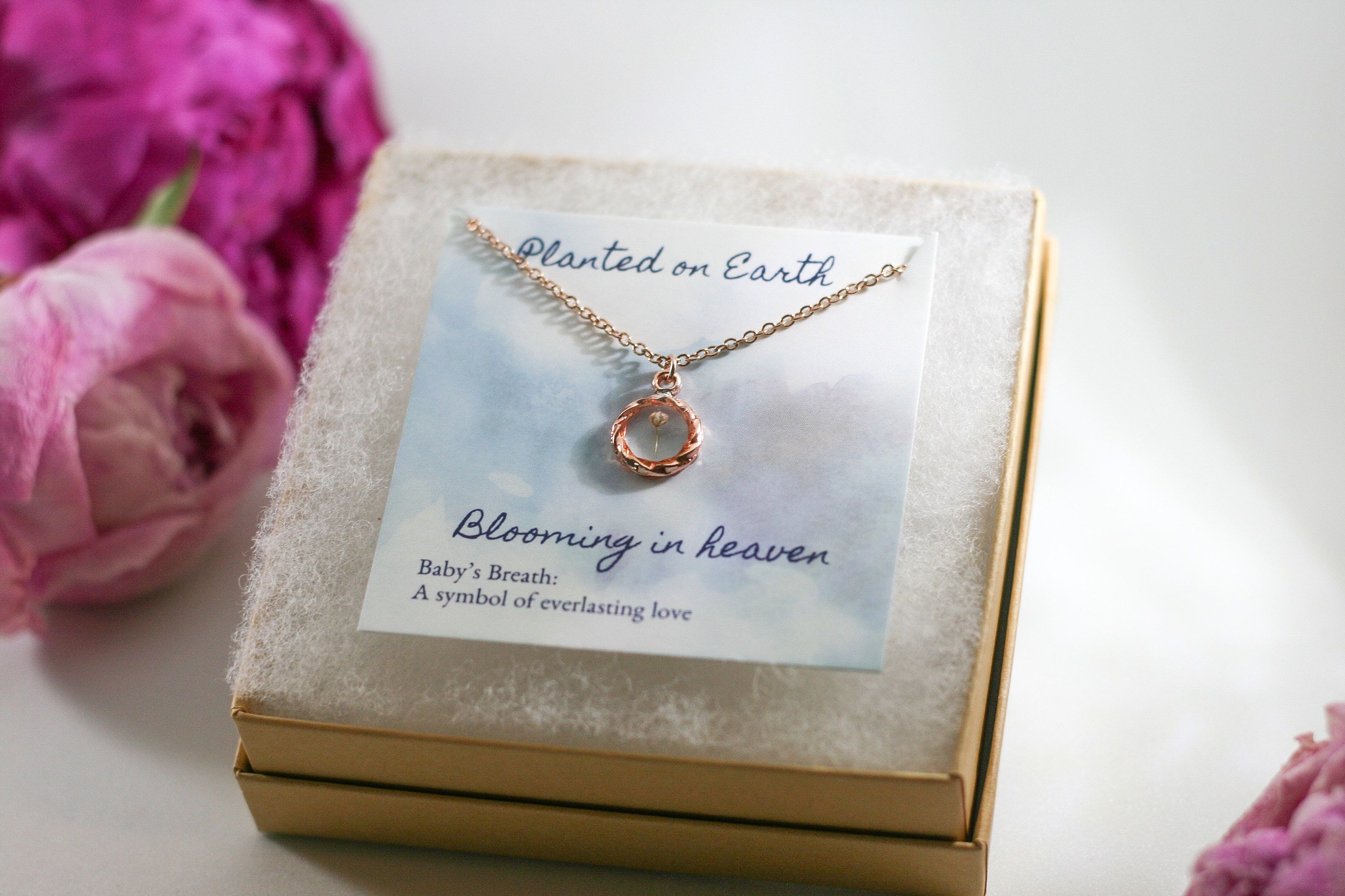 Miscarriage support gift, loss necklace, miscarriage gift for mom