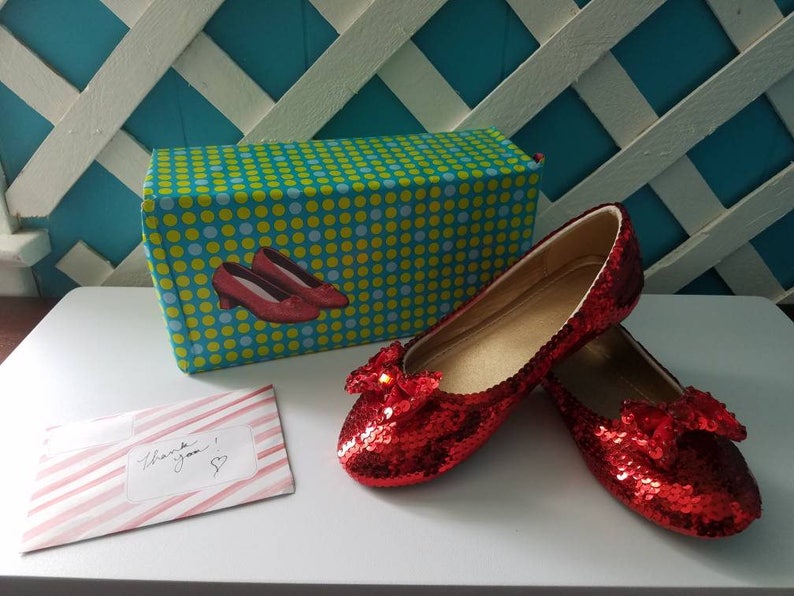 Children's Custom Replica Ruby Slippers Etsy
