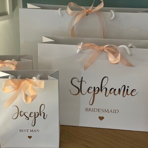 Bridesmaid gift bag, Bridesmaid thank you gift bag, Maid of Honour gift bag, Best Man gift bag, Wedding gift bag