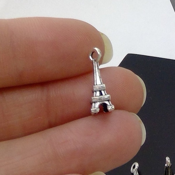 45 Paris charms, WHOLESALE, Eiffel Tower, Travel charm, Bulk Lot craft supplies, Bella Bullara, BBJ