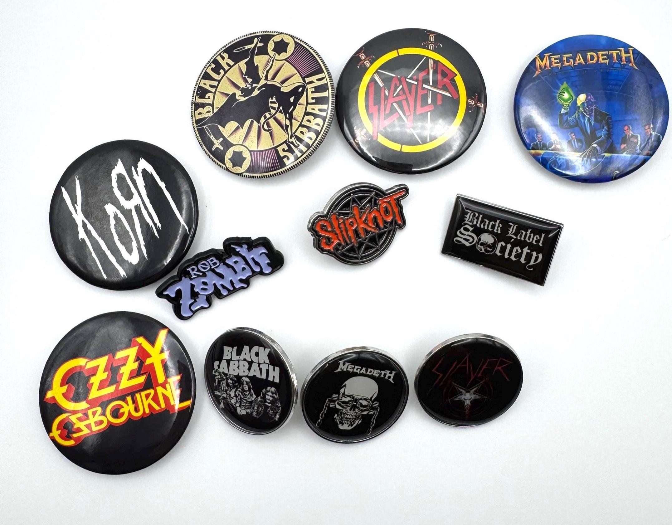 マスターマインドジャパン　ノベルティ　メタルバッチ Heavy Metal Band Enamel Pins - Etsy