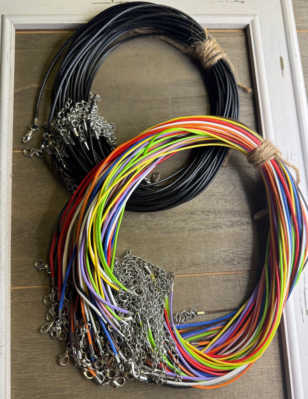 Multi Color Wax Cord Necklace Wholesale Mixed Lot Jewelry Making Gift
