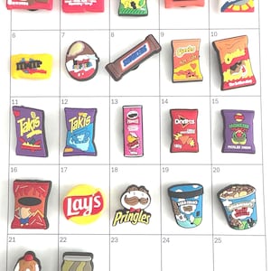 Candy, Chips & Ice Cream Snack Shoe Charms