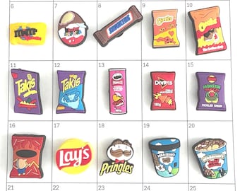 Candy, Chips & Ice Cream Snack Shoe Charms