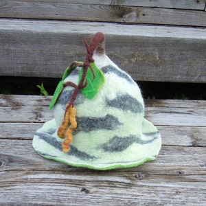 Sauna hat -  Birch  Felt wool hat