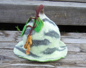 Cappello sauna - Cappello in feltro di betulla