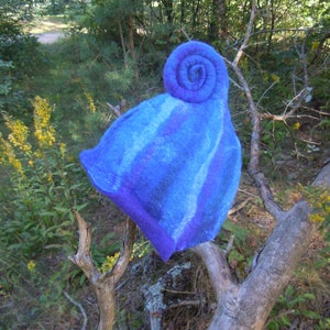 Blue Gnome hat Elf hat Christmas gnome hat Fairy hat Winter hat Wizard magic hat Magic mystery hat Pixie hat