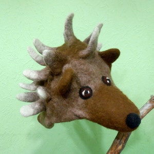 Hedgehog hat - costume hat  Winter hat Sauna hat Felt wool hat