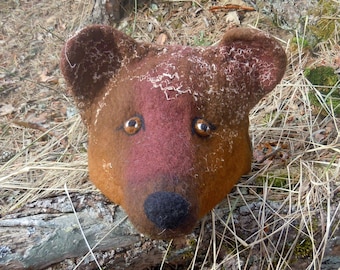 Gorro de oso Gorro de animal adulto Gorro de oso marrón Gorro de disfraz de oso Gorro de lana cálido de invierno Gorro de sauna