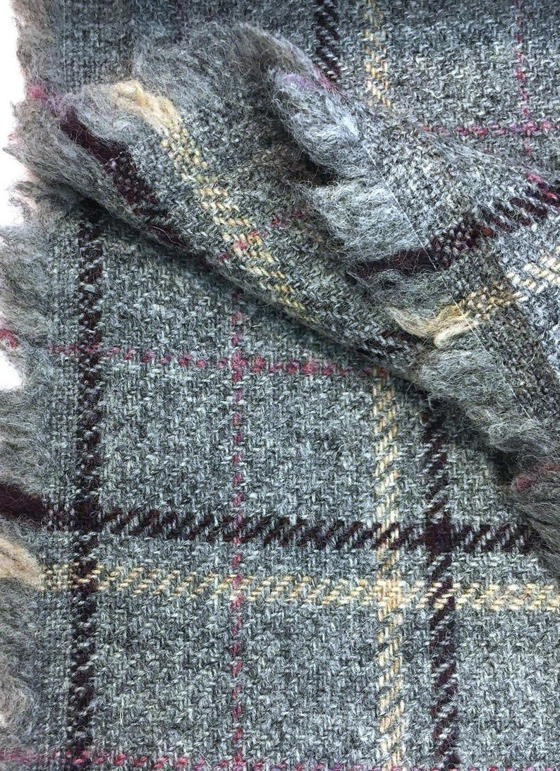 wool tartan fabric by the yard