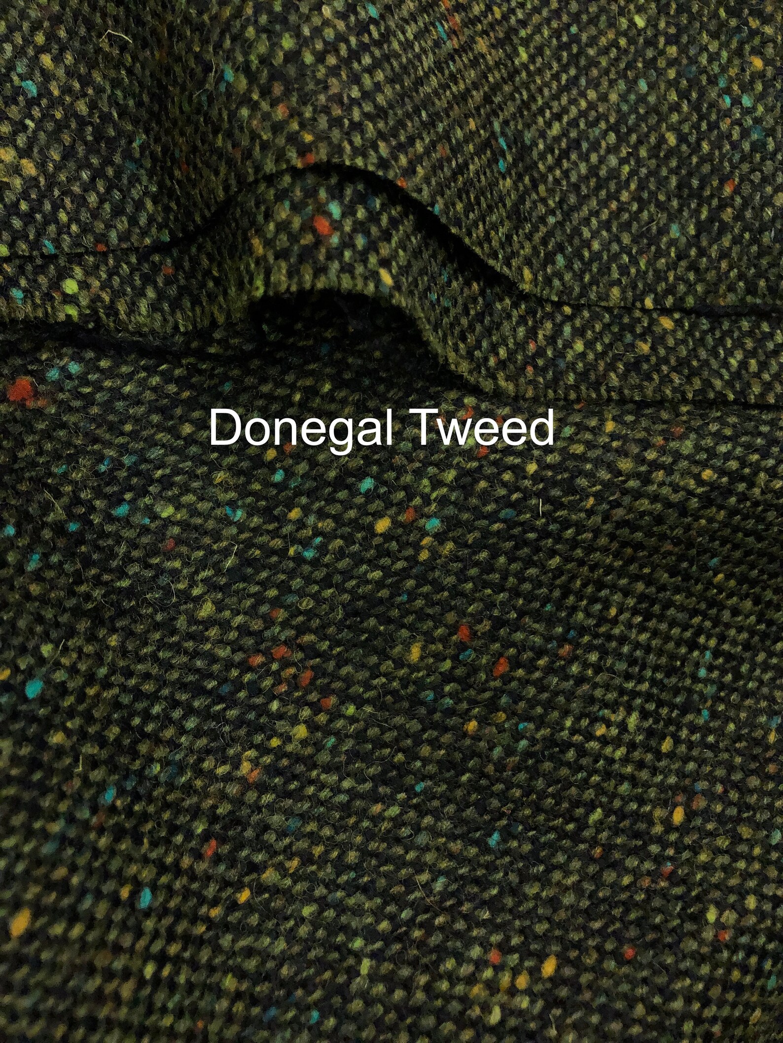 Green Donegal TWEED Fabric Irish Wool Suiting Material made Etsy