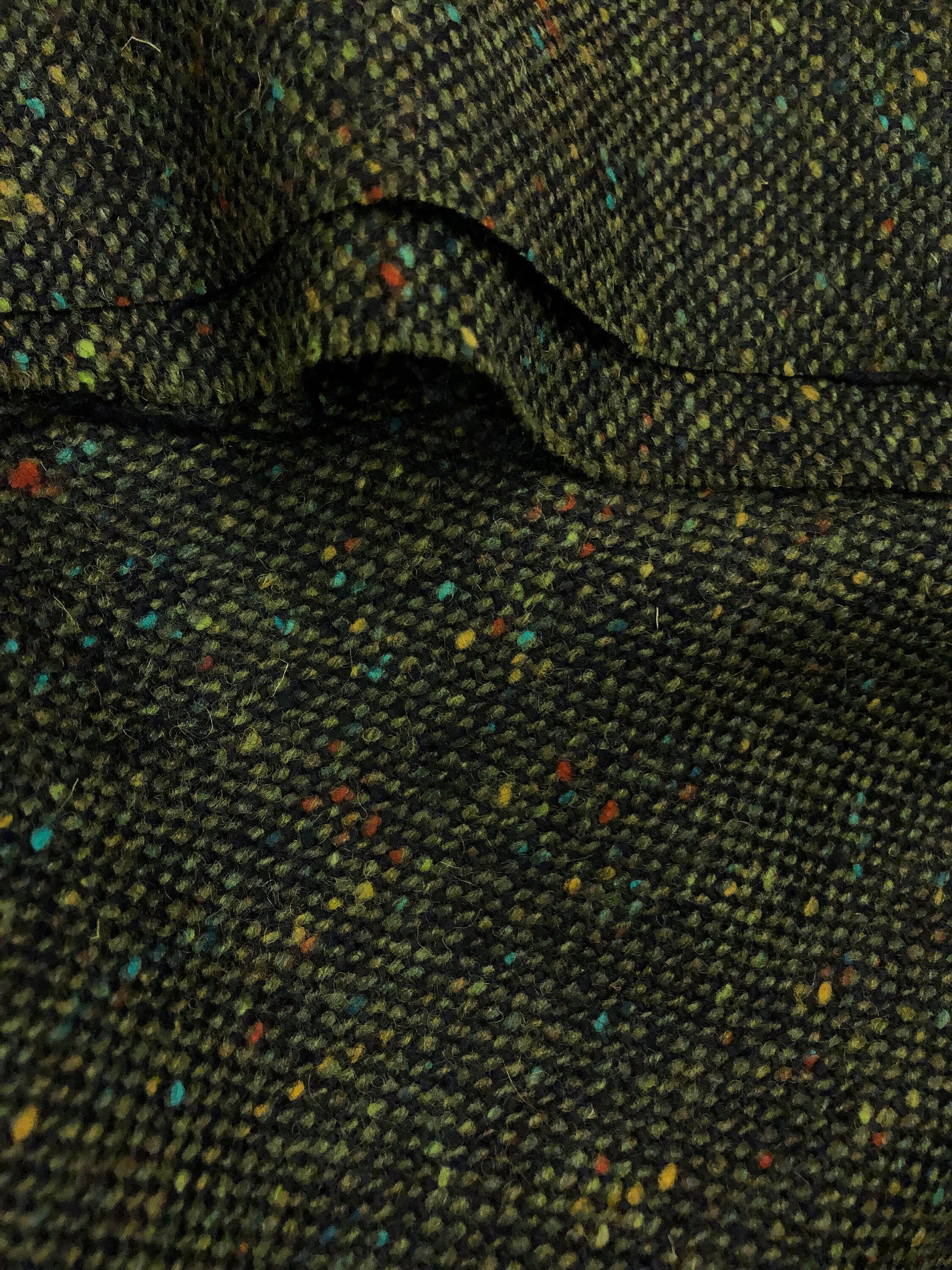 Green Donegal TWEED Fabric Irish Wool Suiting Material made Etsy