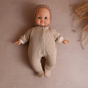 Romper for Minikane Soft Body 28cm, Baby Doll Romper 11 inch, Outfit for Doll, Handmade in UK