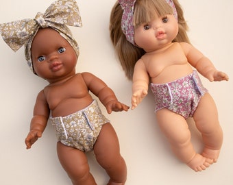 Diapers for Dolls , Nappies for Miniland, Minikaine & Dinkum Dolls, Handmade in UK