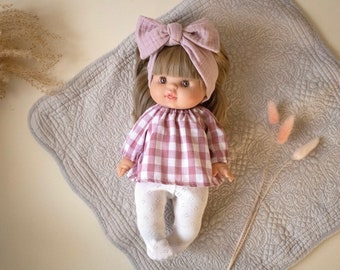 NEW: Tunic set for Minikane Doll 34cm & Paola Reina 34cm, Clothes for Miniland Dolls 32cm and 38cm, Handmade in UK