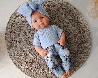 Clothes for Minikane Doll 34cm, Clothes for Miniland 38cm / 32cm, Dolls outfit, Cotton Dress, Handmade in UK