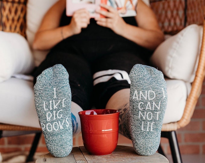 Custom Socks, Book Lover, Reader Gift, Funny Socks,