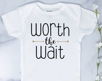 Worth the Wait Onesie ®, Pregnancy Announcement, Expecting Mom Gift,