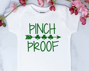 Funny St Pattys Day Onesie, Baby Girl St Patricks Day Outfit