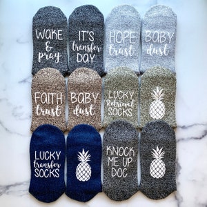 IVF Socks, IVF Gifts, Transfer Day, Mommy to Be,