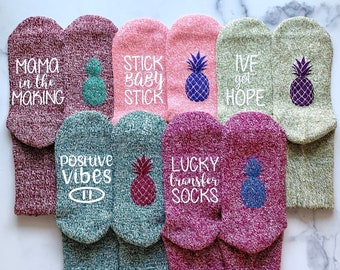 IVF Socks, IVF Gifts, Transfer Day, Mommy to Be,